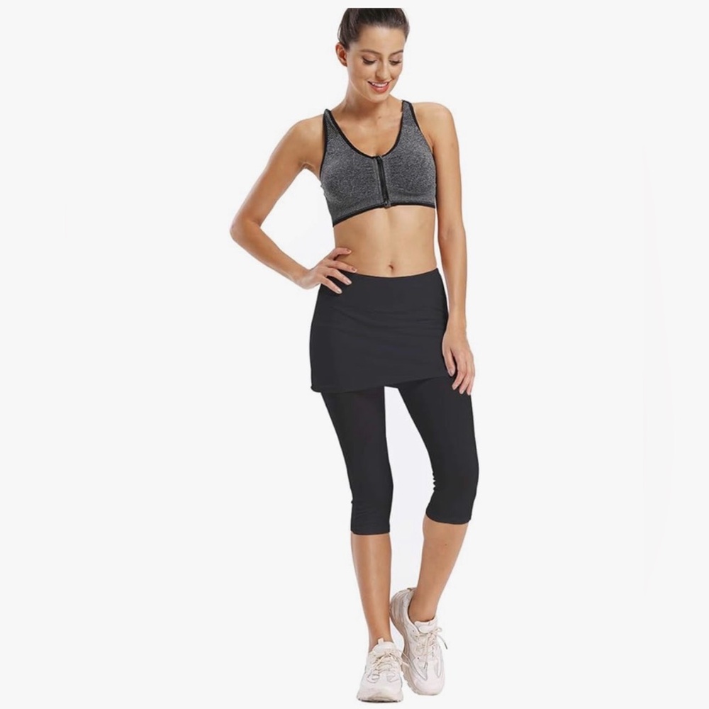 Ultrafun Women's UPF 50+ Capri Skirted Leggings